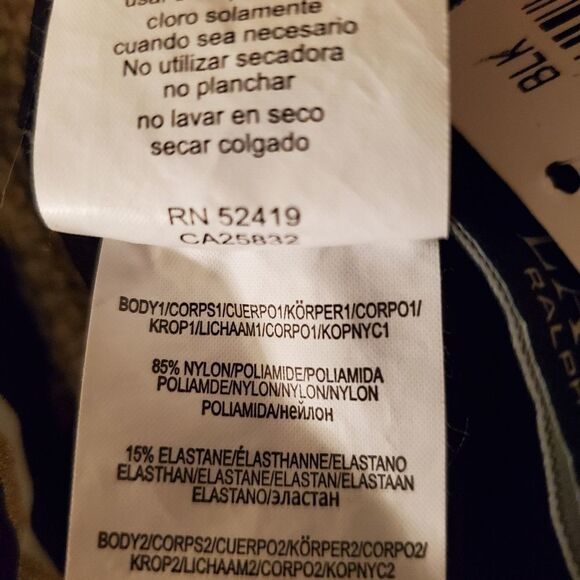 Ralph Lauren Dylan Lurex Stripe Ring Front Bandini - Picture 16 of 16